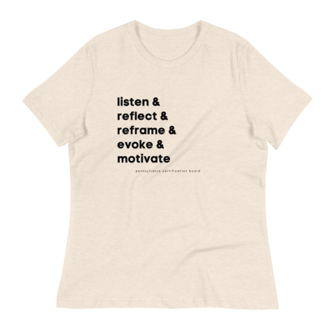 Motivate Tee - Black & White - Heather Prism Natural / S